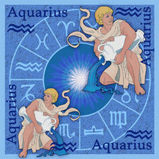 Схема вышивки «Знак зодиака-водолей»