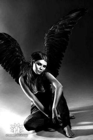 Падший ангел - девушка, фэнтези - оригинал