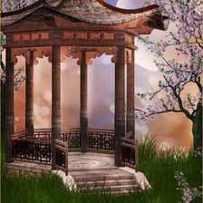 Схема вышивки «Восточная беседка»