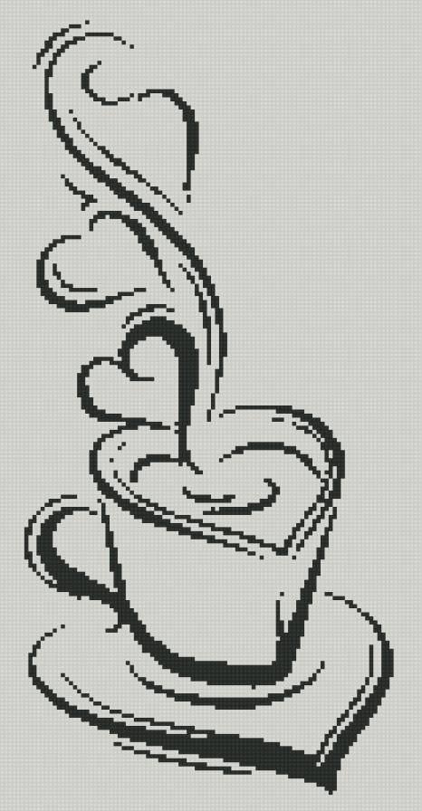 монохром - кофе, монохром, чай - предпросмотр