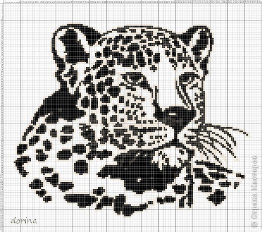 монохром - монохром, леопард - оригинал