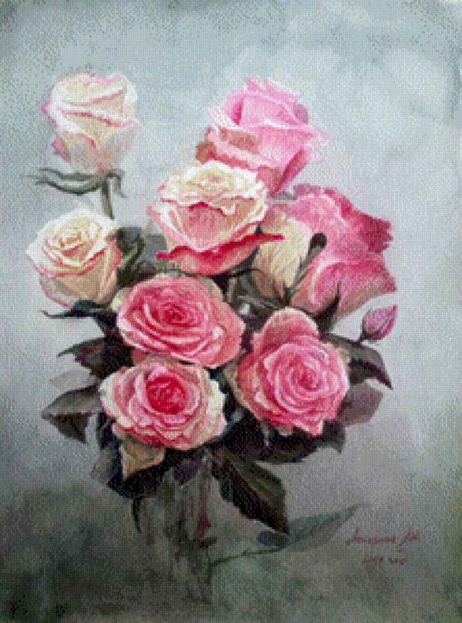 розы - цветы, розы, букет - предпросмотр