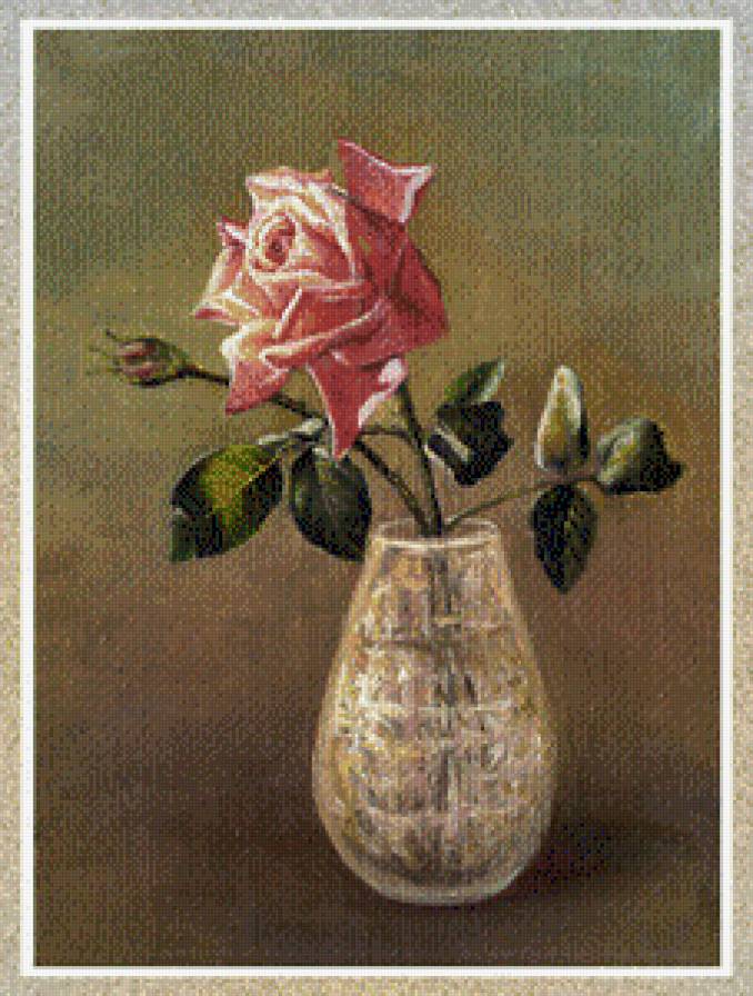 роза в вазе - ваза, роза - предпросмотр