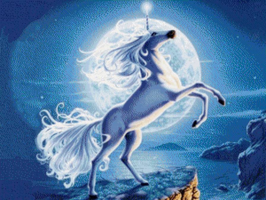 зимний единорог - зима, единорог - предпросмотр