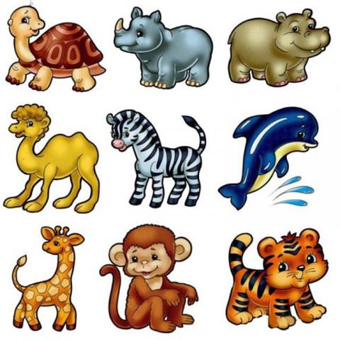 животные - зверюшки, детские, игрушки, зоопарк, дети - оригинал