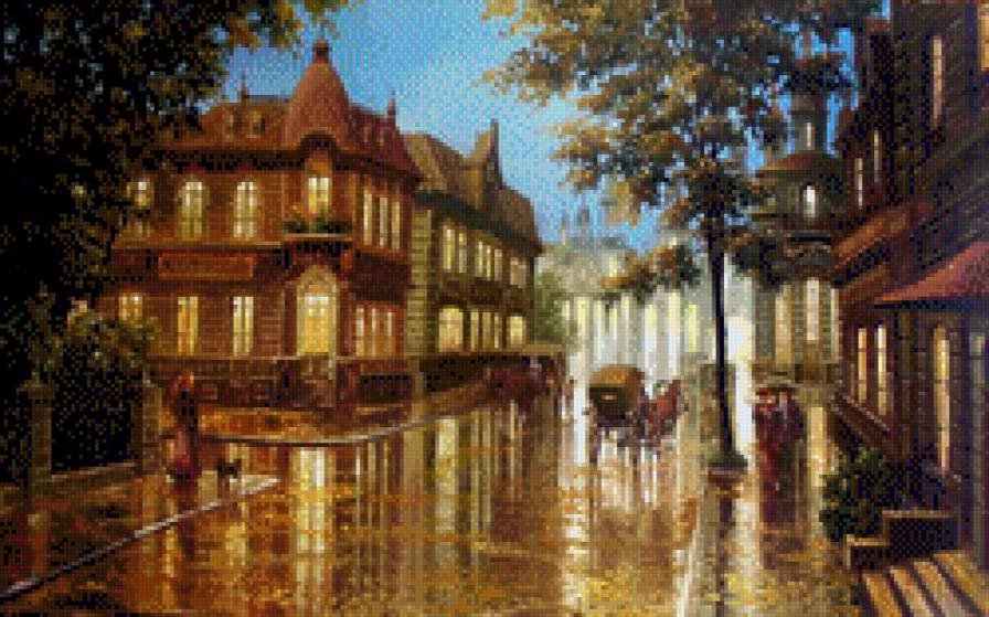 №599674 - город, дождь - предпросмотр