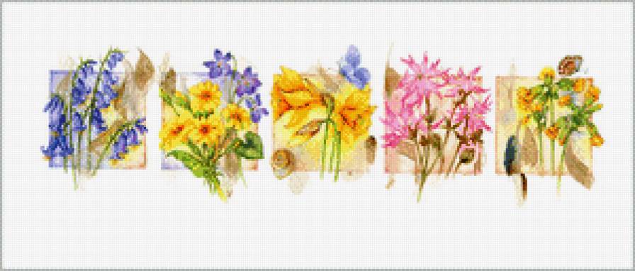 Цветы.Акварель - живопись, букеты, акварель, цветы, джен харбон - предпросмотр