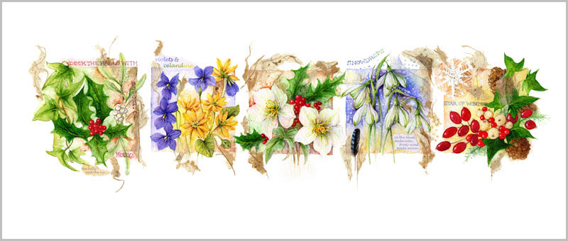 Цветы.Акварель - цветы, букеты, акварель, джен харбон, живопись - оригинал