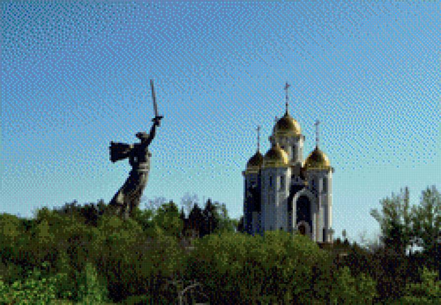 Мамаев Курган - мамаев курган, родина-мать, памятник, храм - предпросмотр
