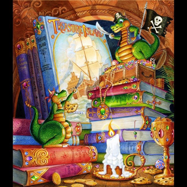 пираты - драконы, книги - оригинал
