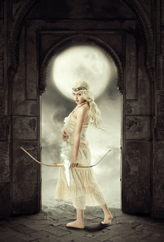 Артемида - девушка, богиня, греция - оригинал