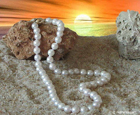 жемчуг на закате - закат, жемчуг - оригинал