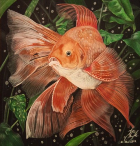 золотая рыбка - картина - оригинал