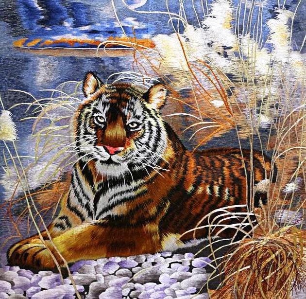 отдых после охоты - тигр, животные - оригинал