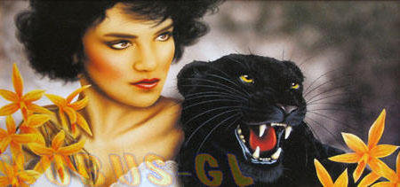 девичья душа - девушка, пантера - оригинал