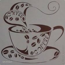 Оригинал схемы вышивки «чашка кофе» (№600556)