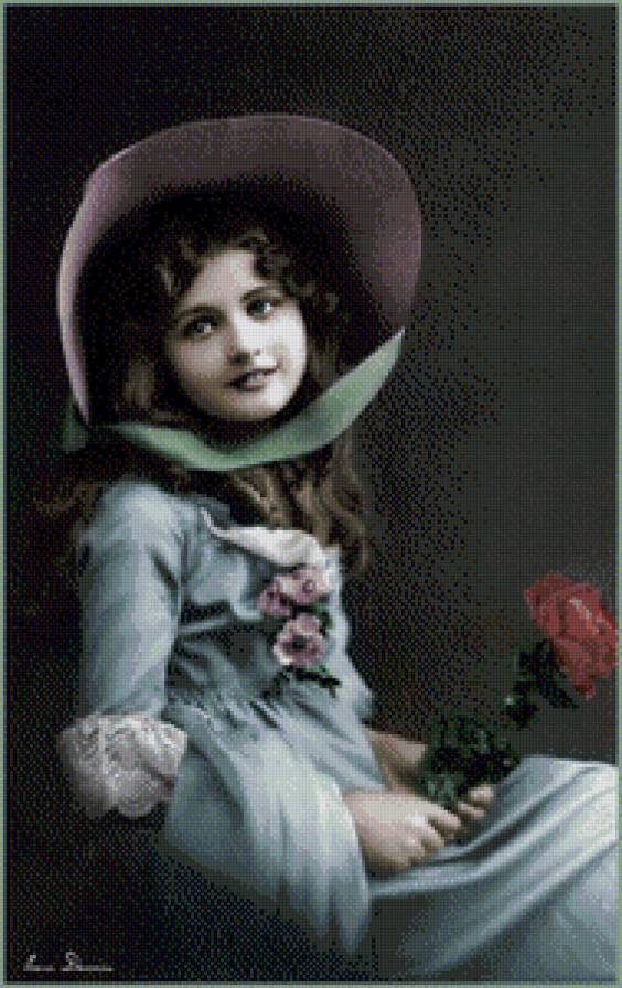 Девушка - ретро, дама - предпросмотр