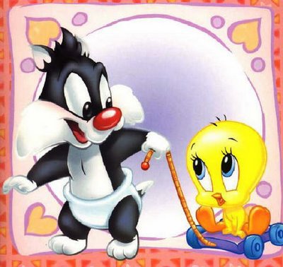 Baby Sylvestre and Baby Tweety - looney tunes - оригинал