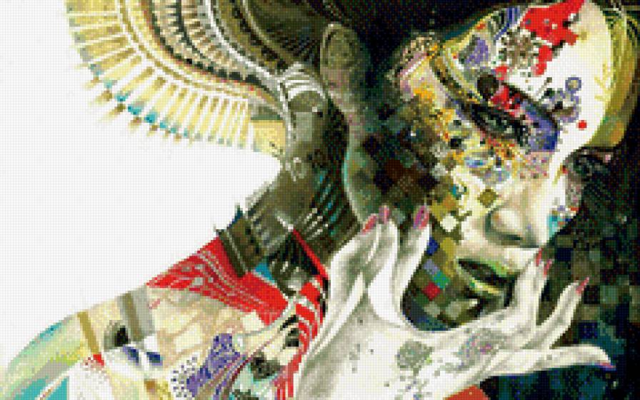 абстракция-девушка - предпросмотр