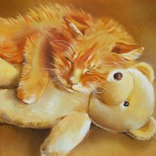 Схема вышивки «любимая игрушка»