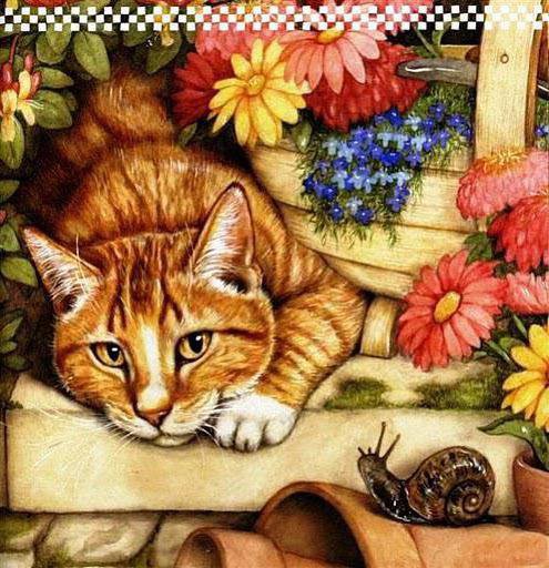 отдых рыжика - котики - оригинал