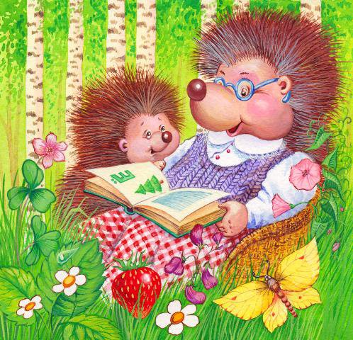 Бабушка и внучек - детское - оригинал