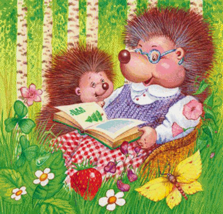 Бабушка и внучек - детское - предпросмотр