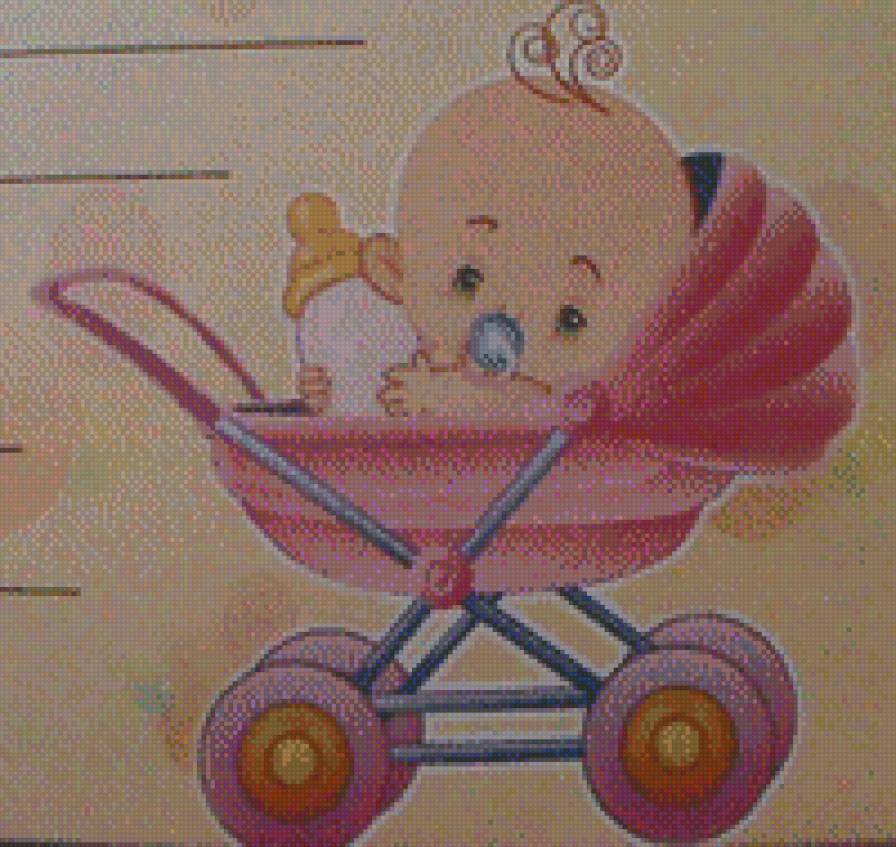 малыш в коляске - предпросмотр