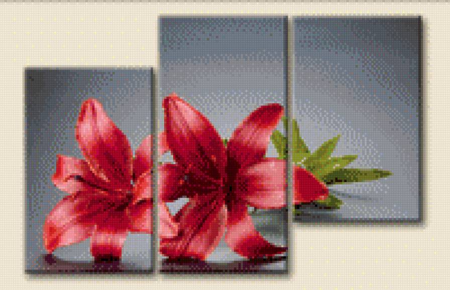 ~2 - цветы, триптих - предпросмотр