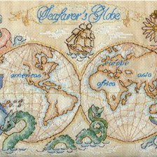 Оригинал схемы вышивки «карта мира» (№601785)