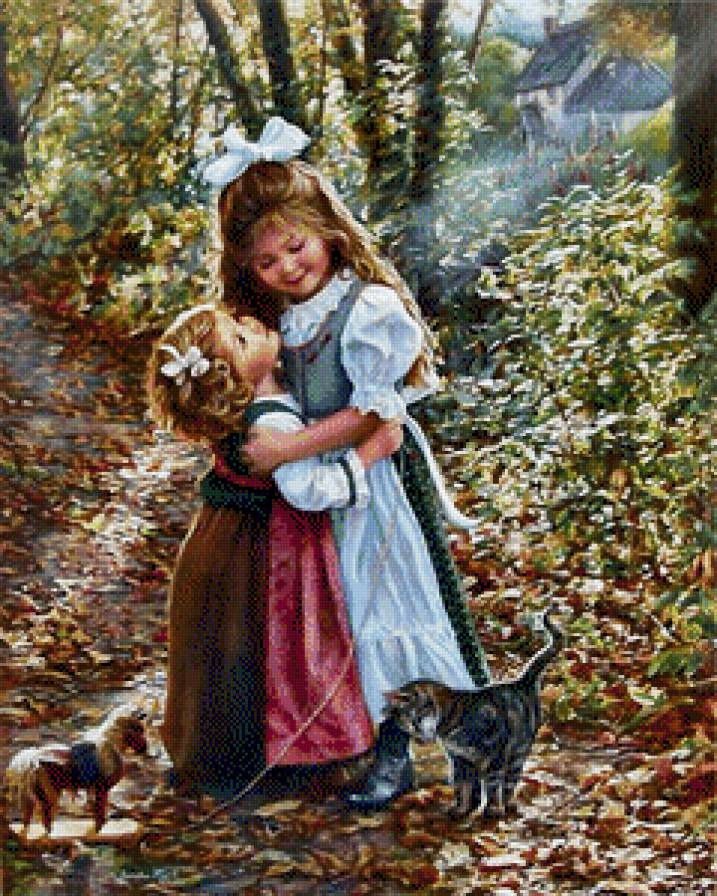 сестрички - девочки, дети - предпросмотр