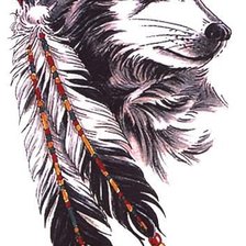 Оригинал схемы вышивки «Волк» (№601930)