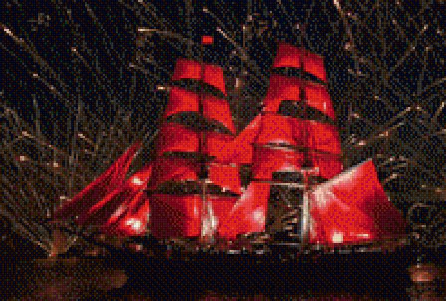 кораблик - море, корабли - предпросмотр