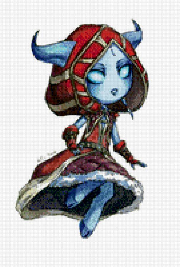 дреней - чиби, дренейка, wow, игры, вов, маг, мморпг - предпросмотр