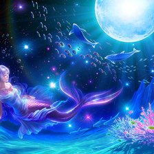 Схема вышивки «русалка»