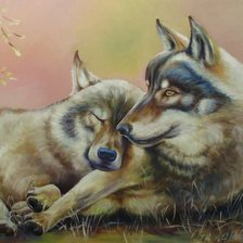 Схема вышивки «спи спокойно-я с тобой»