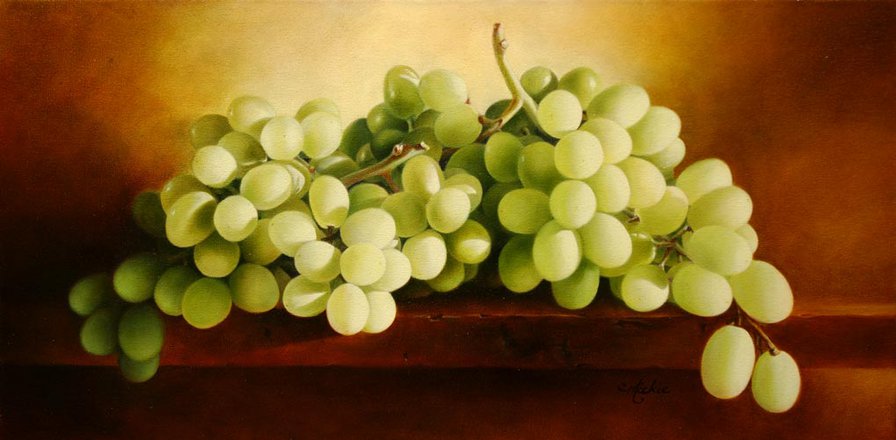 виноград - mickie acierno, виноград, живопись - оригинал