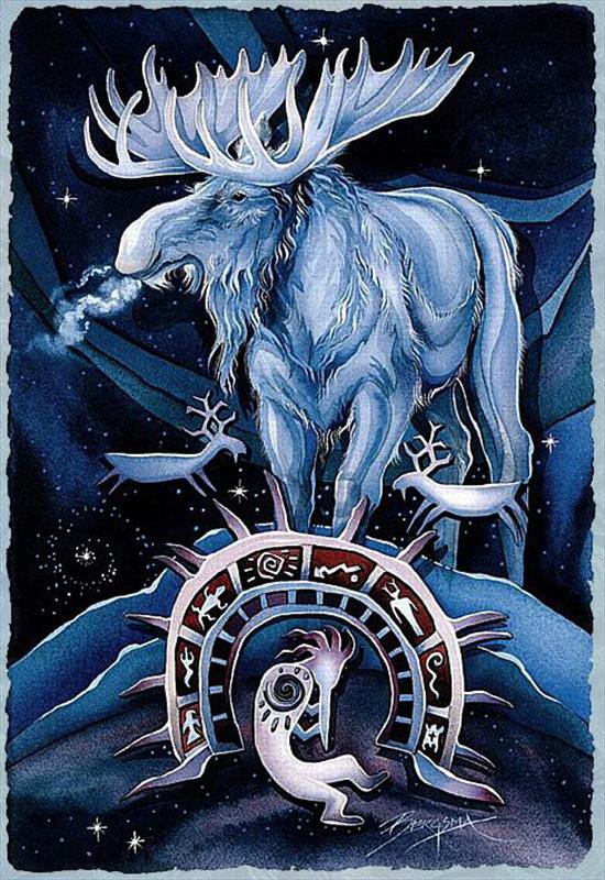 Лось - животные, индейцы, тотем, религия - оригинал