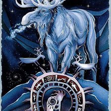 Схема вышивки «Лось»