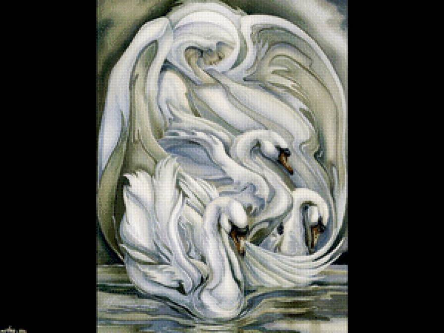 Лебеди - птицы, индейцы, тотем, религия, лебеди - предпросмотр