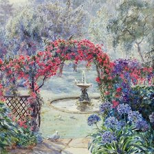 Схема вышивки «парк»