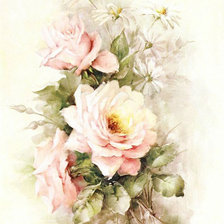 Оригинал схемы вышивки «розовые розы» (№602762)