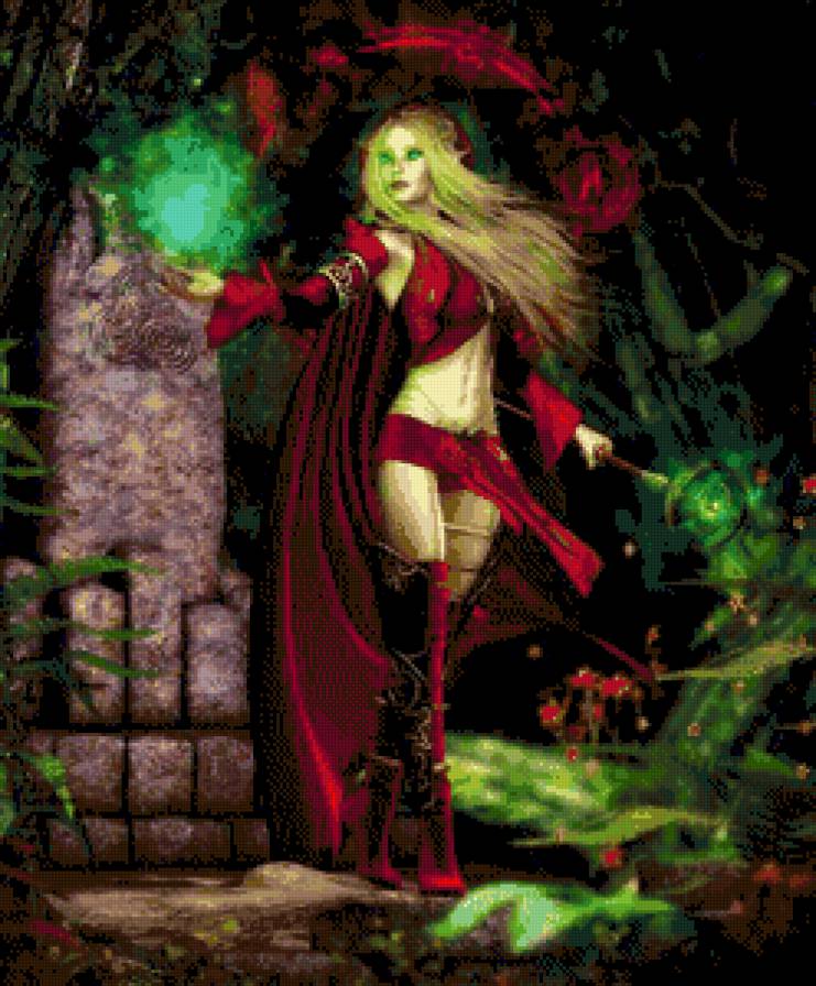 волшебница - девушка, волшебство - предпросмотр