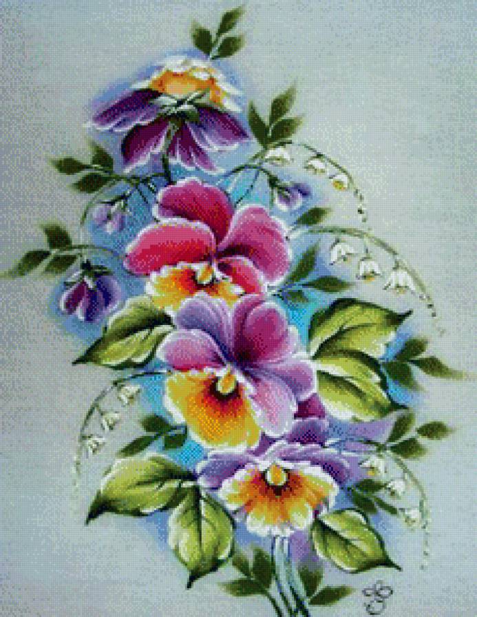 цветы - картина цветы - предпросмотр