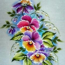 Оригинал схемы вышивки «цветы» (№603438)