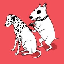 Схема вышивки «тату собаки3»