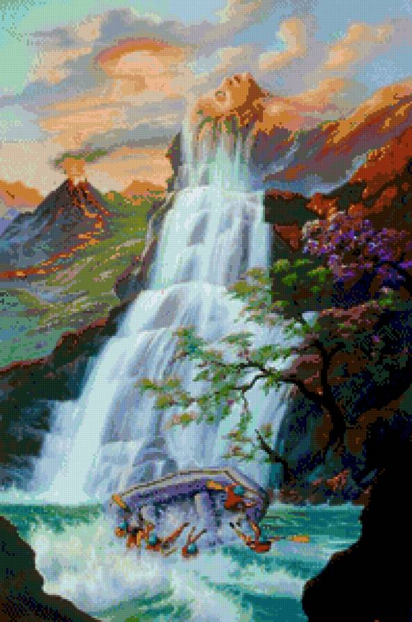 водопад - алигория, водопад - предпросмотр