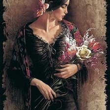 Схема вышивки «испанка»