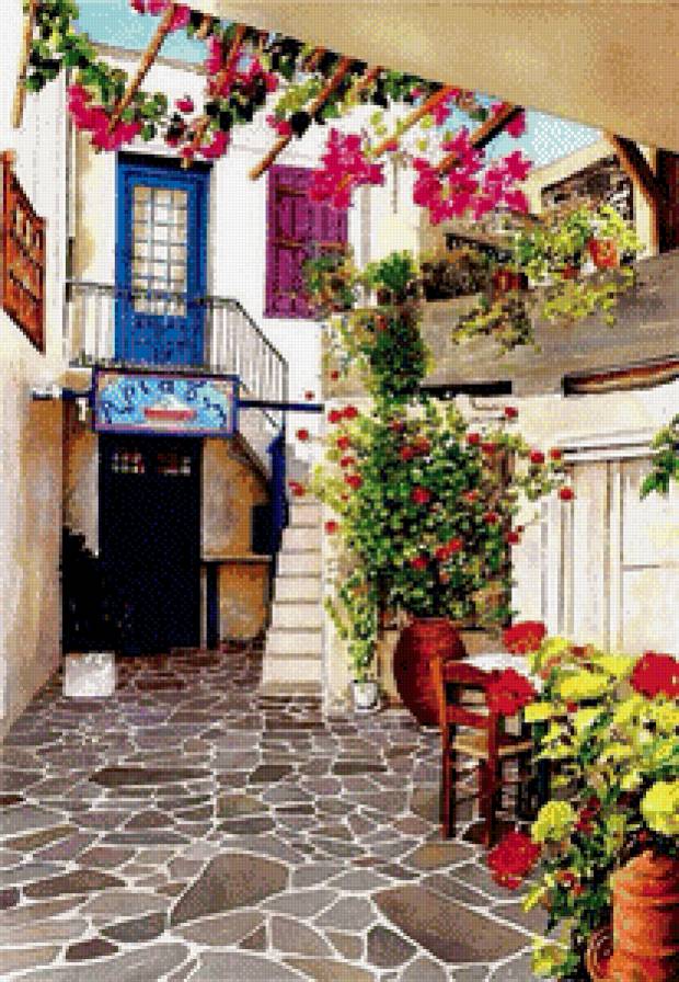 улочка - улочка, природ, город, пейзаж - предпросмотр