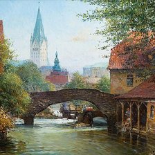 Схема вышивки «мост»